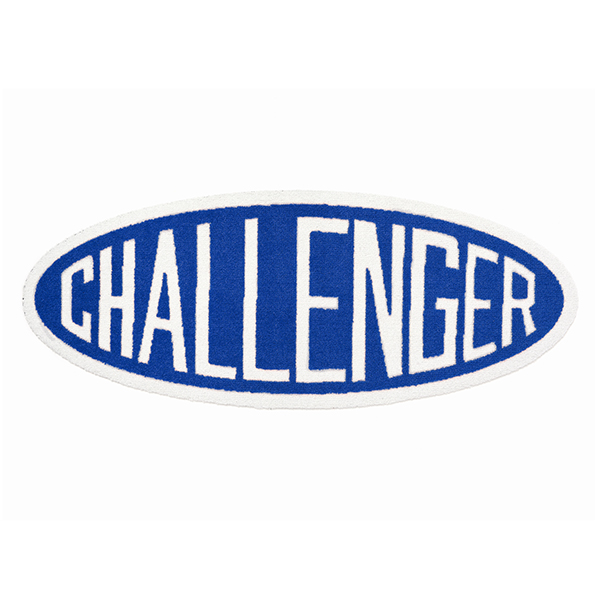 画像: CHALLENGER/OVAL LOGO MAT（BLUE）［オーバルロゴマット-23秋冬］