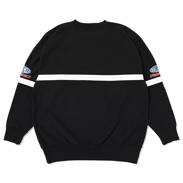 画像: CHALLENGER/CMC RACING SWEAT（BLACK）［クルーネックスウェット-23秋冬］