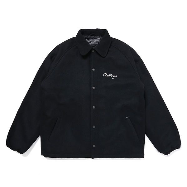 画像: CHALLENGER/MELTON CLUB JACKET（BLACK）［メルトンクラブJKT-23秋冬］