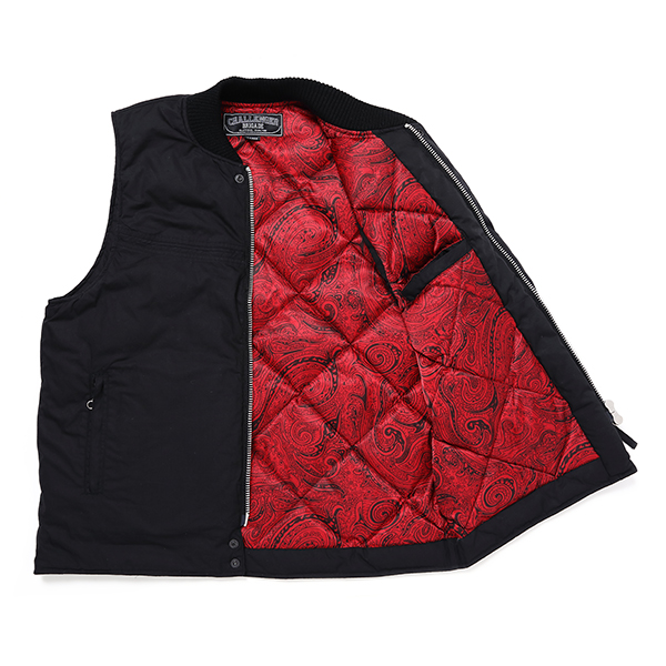 画像: CHALLENGER/DERBY DOWN VEST（BLACK/RED）［ダービーダウンベスト-23秋冬］