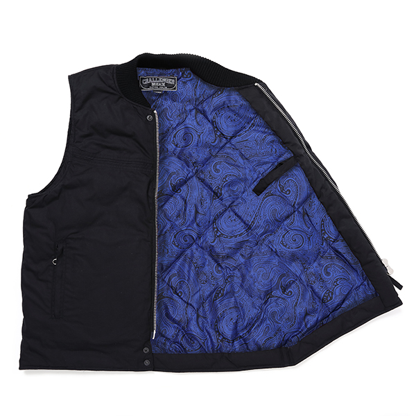 画像: CHALLENGER/DERBY DOWN VEST（BLACK/NAVY）［ダービーダウンベスト-23秋冬］