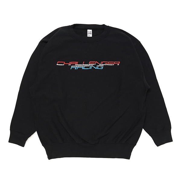 画像: CHALLENGER/RACING LOGO C/N SWEAT（BLACK）［クルーネックスウェット-23秋冬］