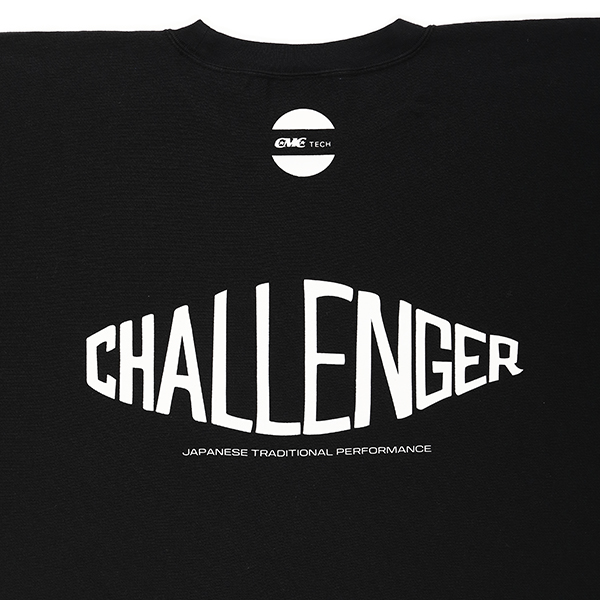 画像: CHALLENGER/CMC TECH C/N SWEAT（BLACK）［クルーネックスウェット-23秋冬］