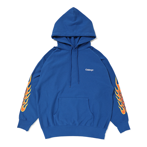 画像: CHALLENGER/FLAMES HOODIE（BLUE）［プルオーバーパーカー-23秋冬］