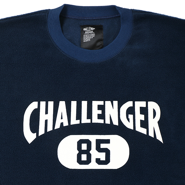 画像: CHALLENGER/C/N COLLEGE FLEECE（NAVY）［フリースクルーネック-23秋冬］