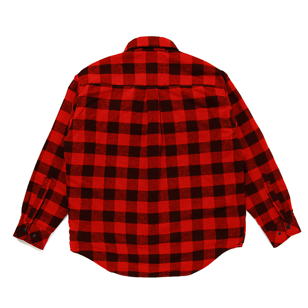 画像: CHALLENGER/BUFFALO CHECK LINING SHIRT（RED/BLACK）［バッファローチェックライニングシャツ-23秋冬］