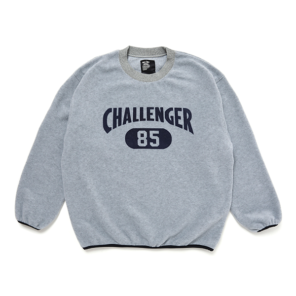 画像: CHALLENGER/C/N COLLEGE FLEECE（GRAY）［フリースクルーネック-23秋冬］