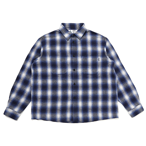 画像: CHALLENGER/L/S CHECK WORK SHRIT（BLUE）［チェックワークシャツ-23秋冬］