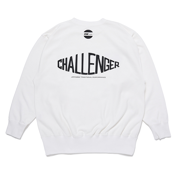 画像: CHALLENGER/CMC TECH C/N SWEAT（WHITE）［クルーネックスウェット-23秋冬］