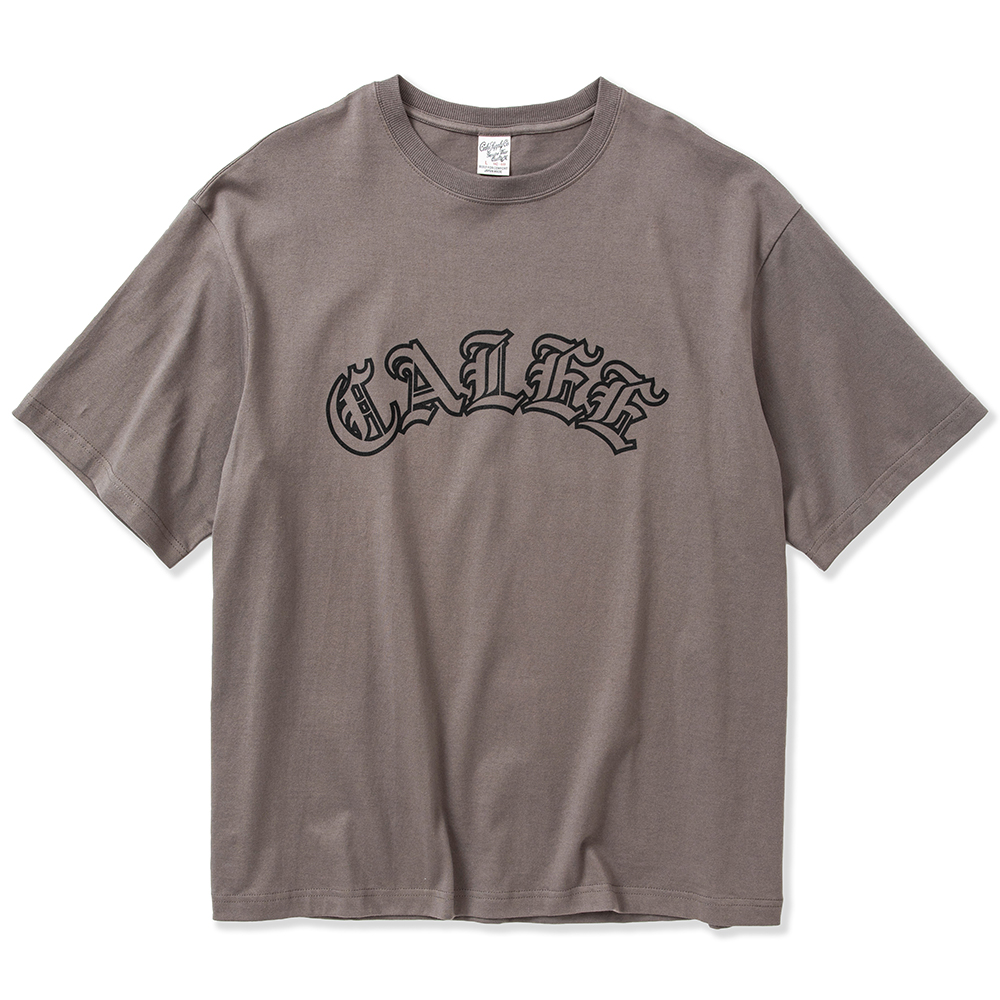 画像: CALEE/Drop shoulder CALEE arch logo t-shirt（Charcoal）［ドロップショルダーT-23春夏］