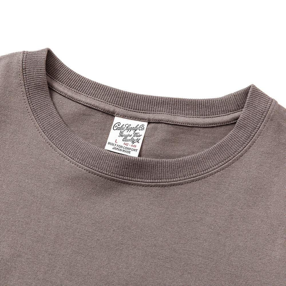 画像: CALEE/Drop shoulder CALEE arch logo t-shirt（Charcoal）［ドロップショルダーT-23春夏］