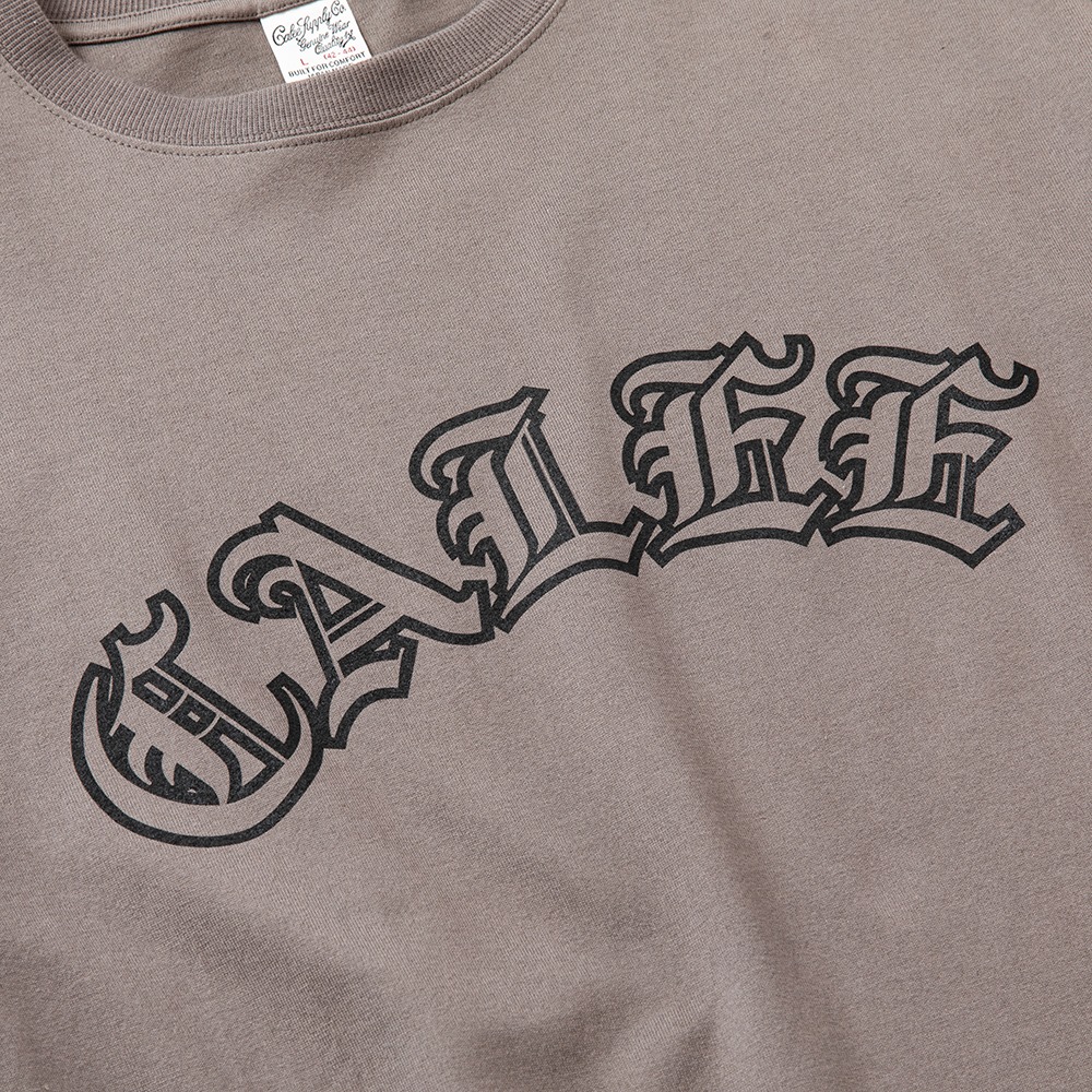 画像: CALEE/Drop shoulder CALEE arch logo t-shirt（Charcoal）［ドロップショルダーT-23春夏］