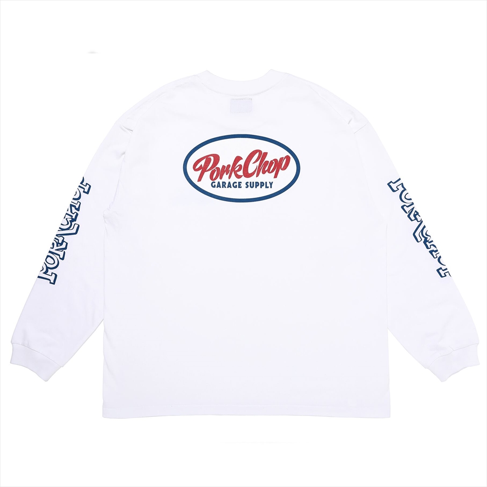 画像: PORKCHOP/PC ROD L/S TEE（WHITE）［プリント長袖T-23春夏］