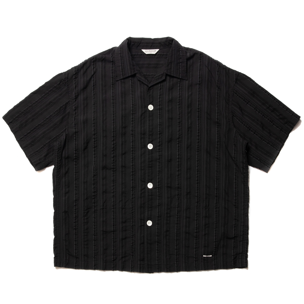 COOTIE PRODUCTIONS/Stripe Sucker Cloth Open Collar S/S Shirt