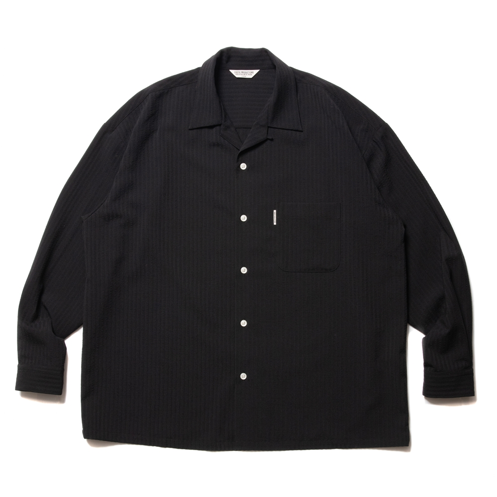 COOTIE PRODUCTIONS/T/W Sucker Open Collar L/S Shirt（Black）［T/W ...