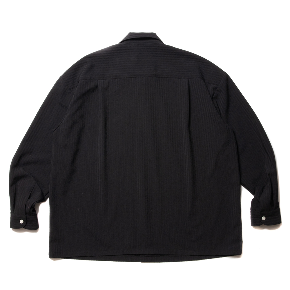 COOTIE PRODUCTIONS/T/W Sucker Open Collar L/S Shirt（Black）［T/W