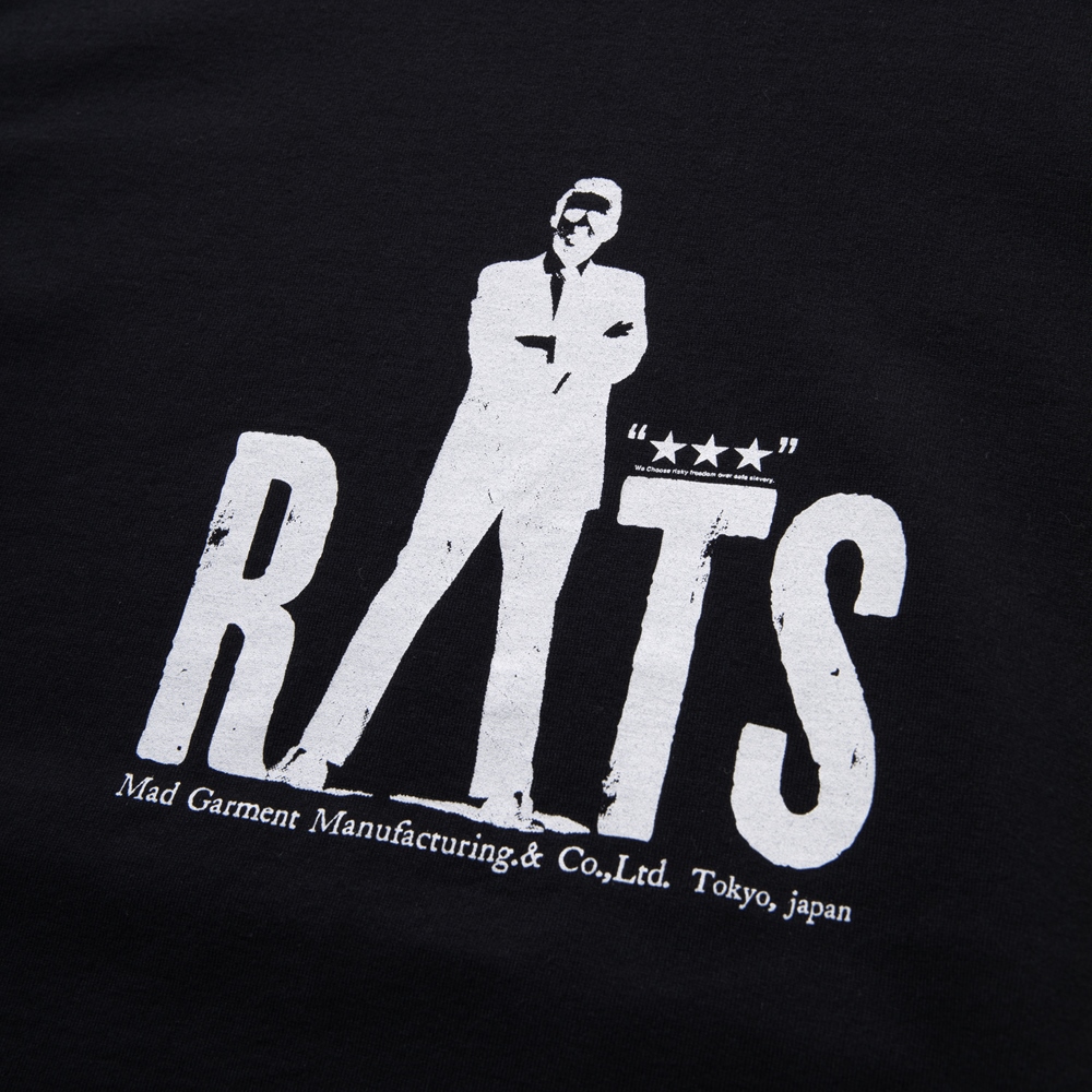 画像: RATS/CASH TEE（BLACK）［プリントT-23春夏］