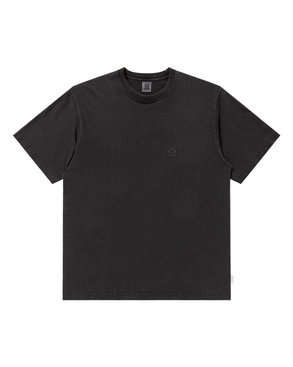 PIGMENT DYED SMALL OG LABEL TEE BLACK-www.mwasaving.com