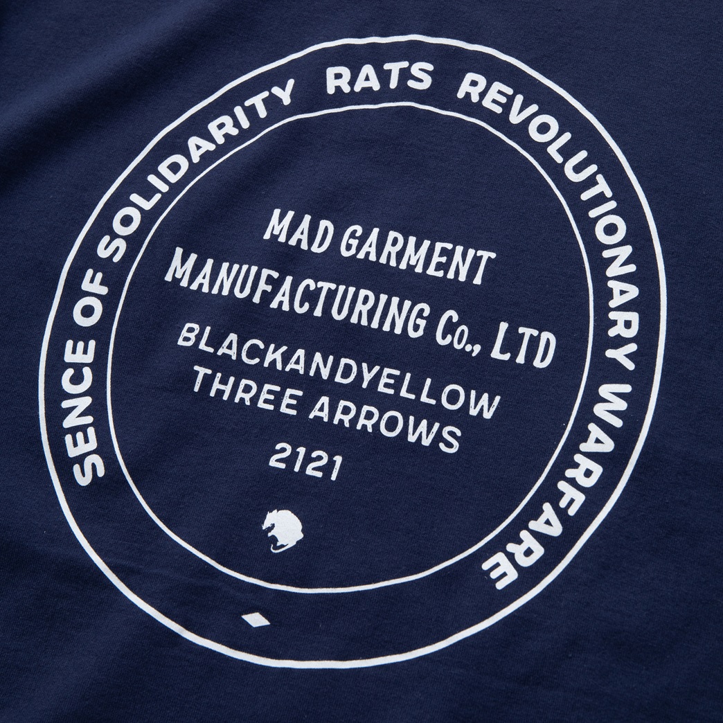 画像: RATS/SIGN TAG TEE（NAVY）［プリントT-23春夏］