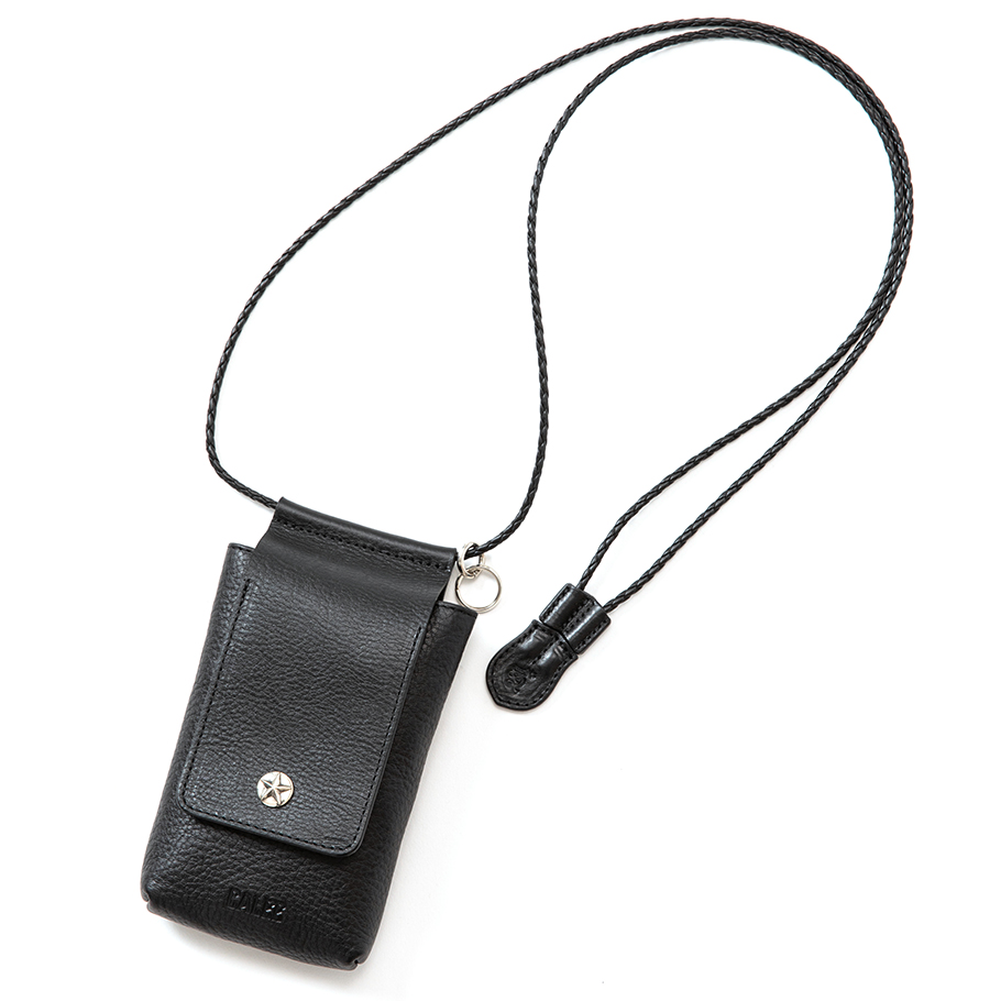 画像: CALEE/Silver star concho smart phone shoulder pouch（Black）［スマートフォンショルダーポーチ-23春夏］