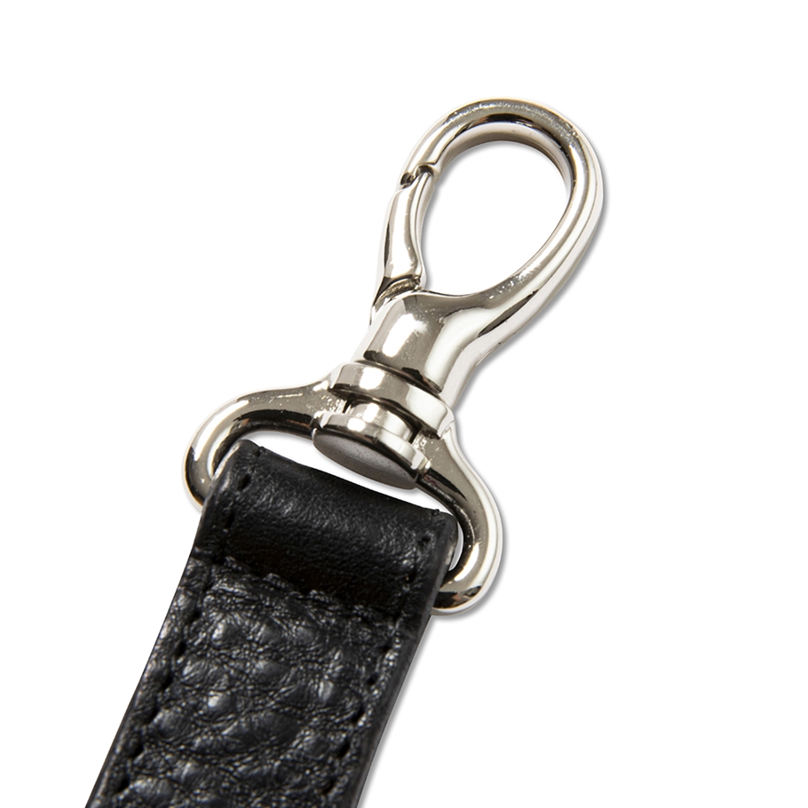 画像: CALEE/Silver star concho leather key ring（Black）［レザーキーリング-23春夏］