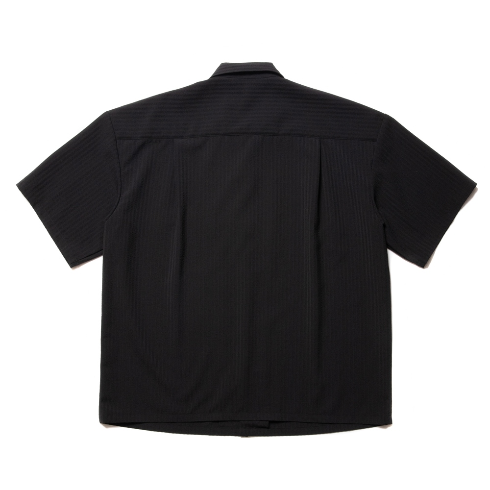 画像: COOTIE PRODUCTIONS/T/W Sucker Open Collar S/S Shirt（Black）［T/Wサッカーオープンカラーシャツ-23春夏］