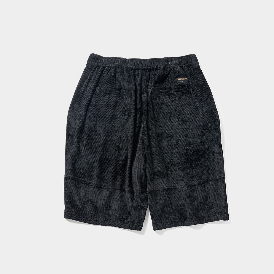 画像: TIGHTBOOTH/RAYON CORD BIG SHORTS（Black）［レーヨンコーデュロイビッグショーツ-23夏］