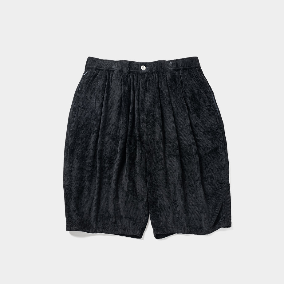 画像: TIGHTBOOTH/RAYON CORD BIG SHORTS（Black）［レーヨンコーデュロイビッグショーツ-23夏］