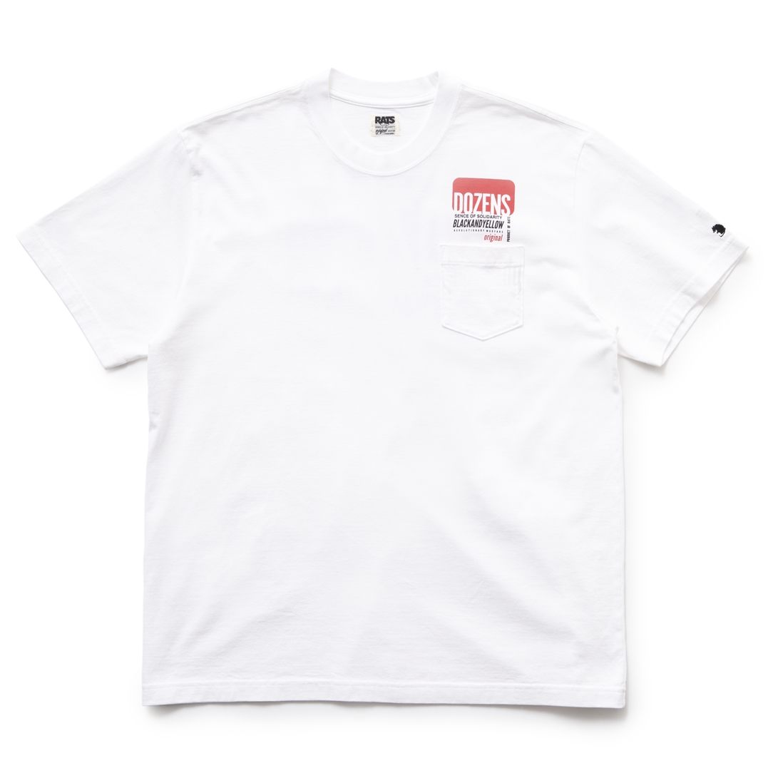 画像: RATS/COLOR TAG TEE（WHITE）［プリントポケT-23春夏］