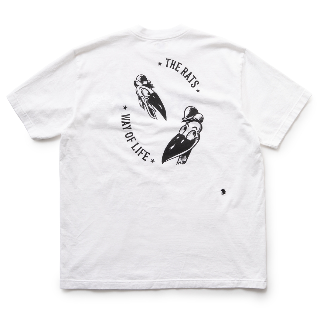 画像: RATS/PECKERS TEE（WHITE）［プリントT-23春夏］