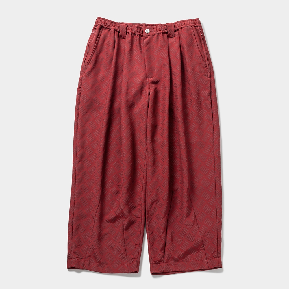 画像: TIGHTBOOTH/CHECKER PLATE BAGGY SLACKS（Red） 【30%OFF】［チェッカープレートバギースラックス-23春夏］