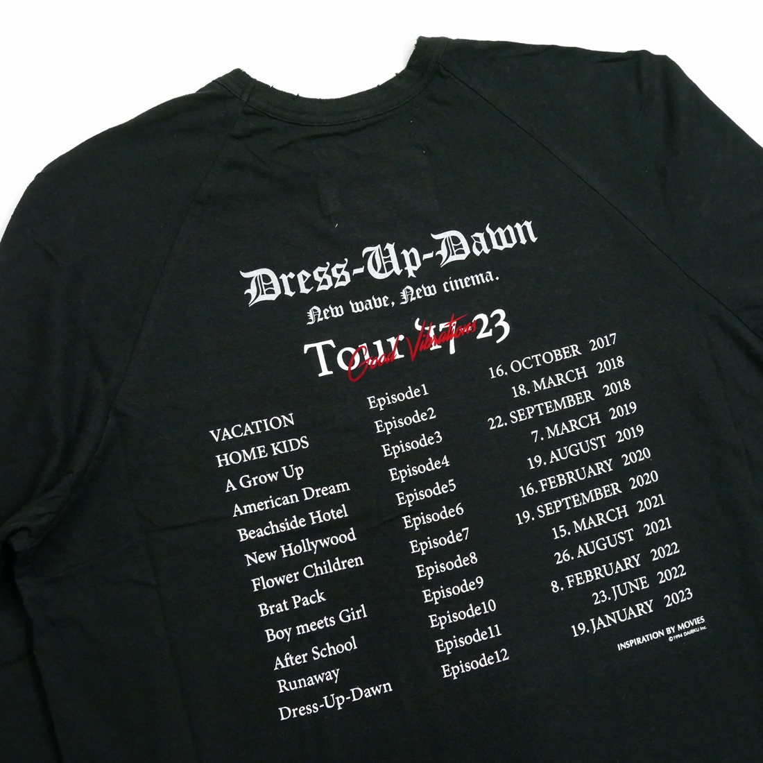 画像: DAIRIKU/"The Dawn" Big Raglan Tour Tee（Black）［ビッグラグランツアーT-23秋冬］