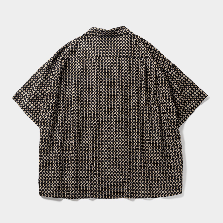 画像: TIGHTBOOTH/RHOMBUS SHIRT（Black）［オープンカラーシャツ-23夏］