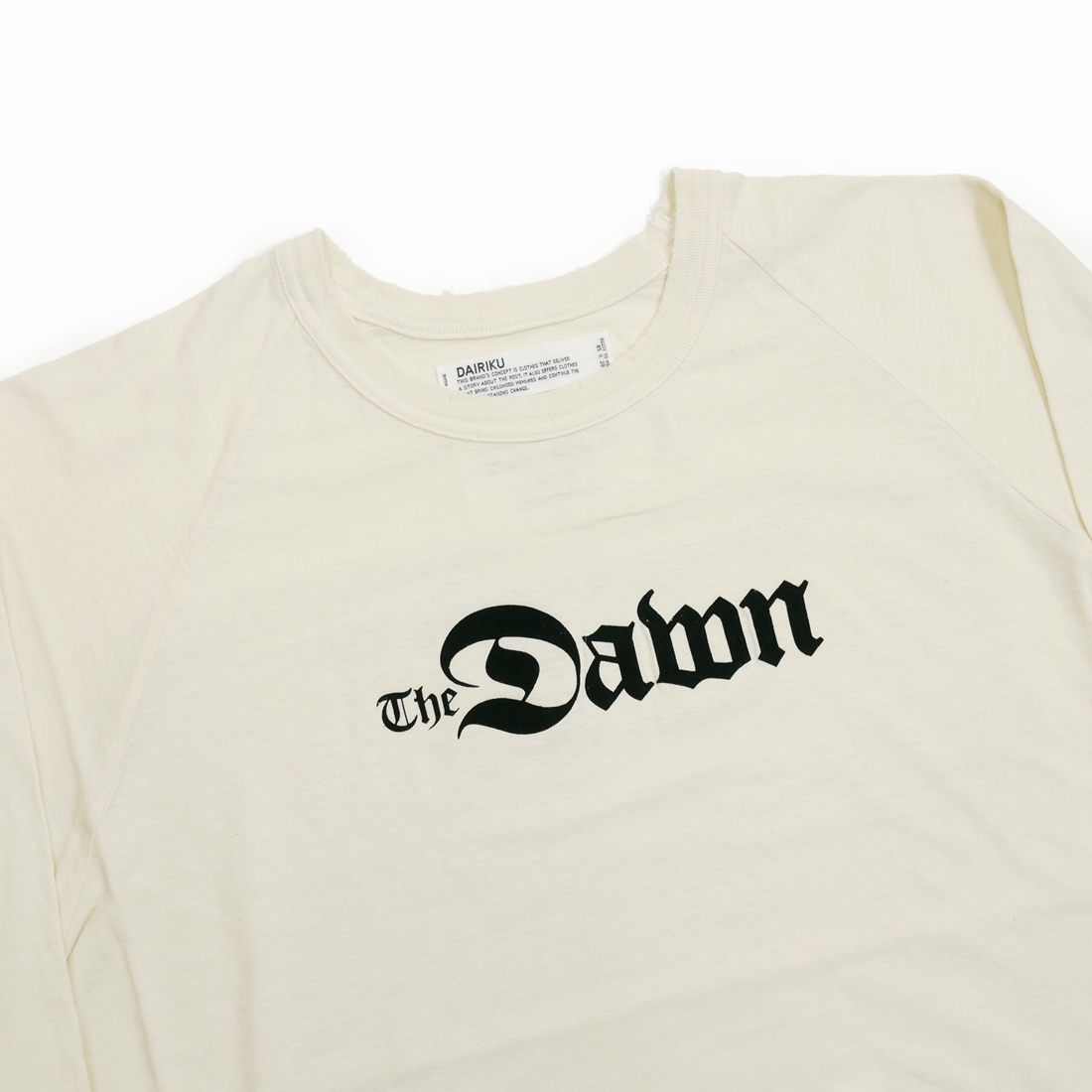 画像: DAIRIKU/"The Dawn" Big Raglan Tour Tee（White）［ビッグラグランツアーT-23秋冬］