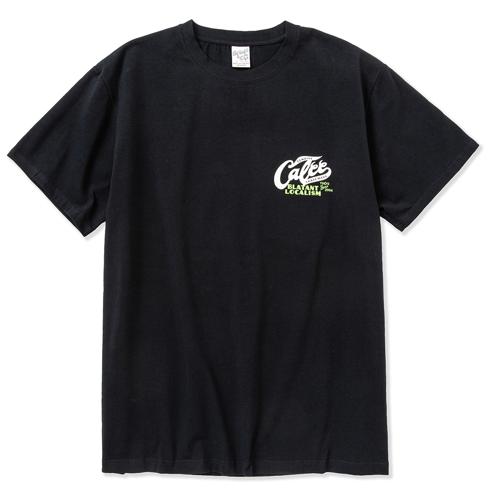 画像: CALEE/Stretch CALEE logo t-shirt -Naturally paint design-（Black） 【60%OFF】［プリントT-23春夏］