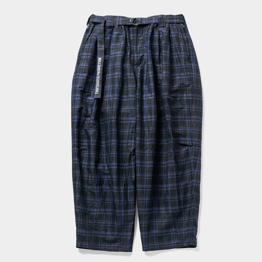 画像: TIGHTBOOTH/FURROW BALLOON PANTS（Blue Plaid）［ファロウバルーンパンツ-23夏］