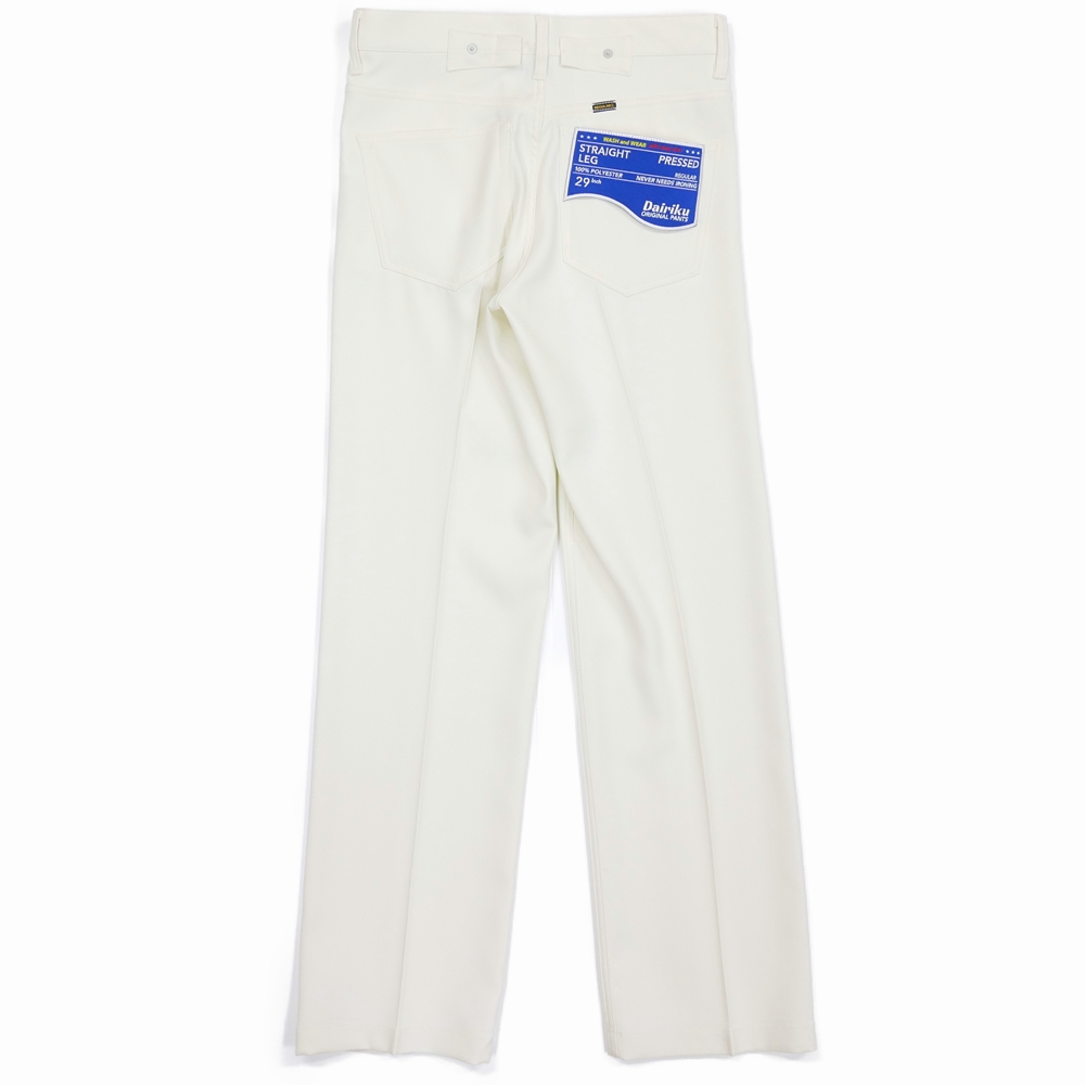 画像: DAIRIKU/"Straight" Pressed Pants（White） 【30%OFF】［"ストレート"スタプレパンツ-23秋冬］