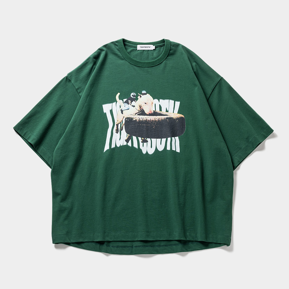 画像: TIGHTBOOTH/BITE IT T-SHIRT（Green）［プリントT-23夏］