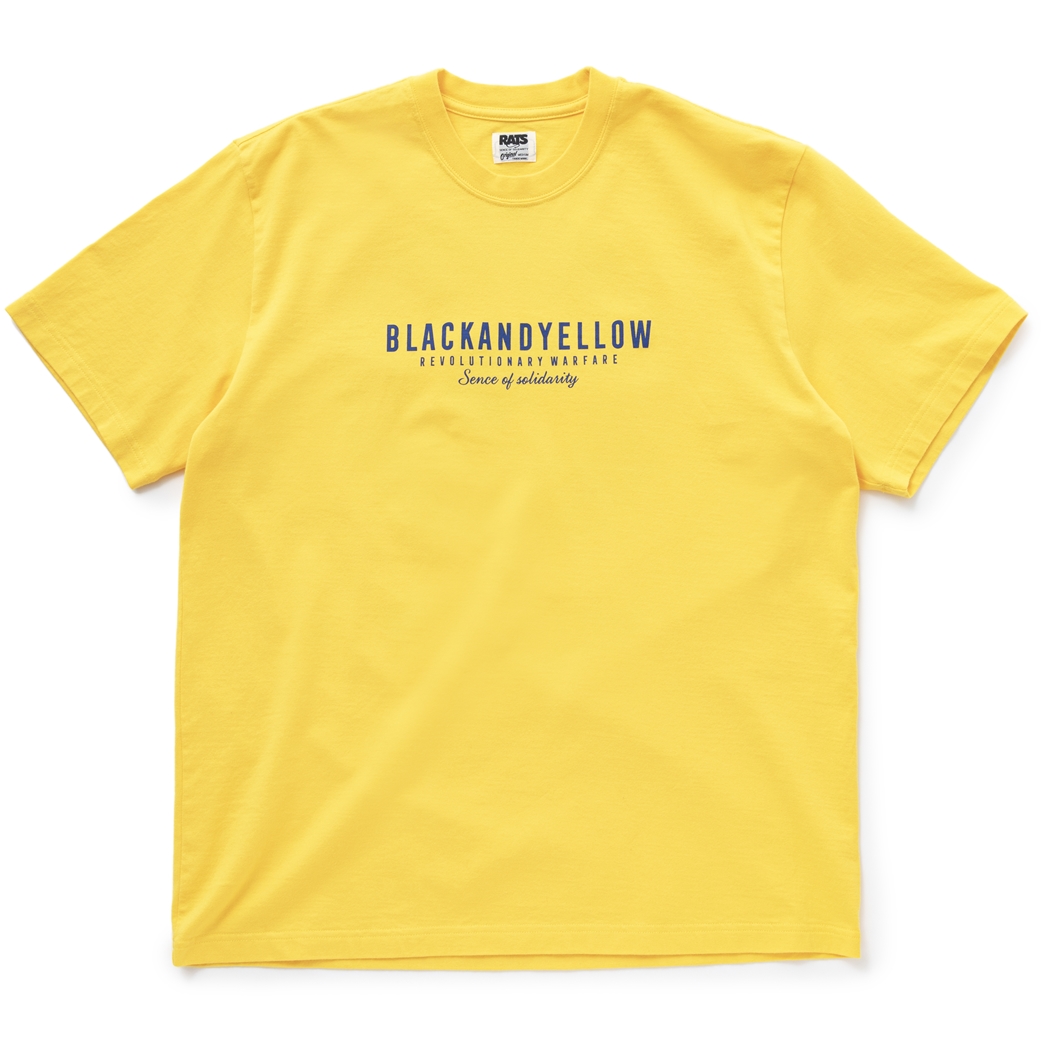 画像: RATS/TWO WHEEL TEE（YELLOW）［プリントT-23春夏］