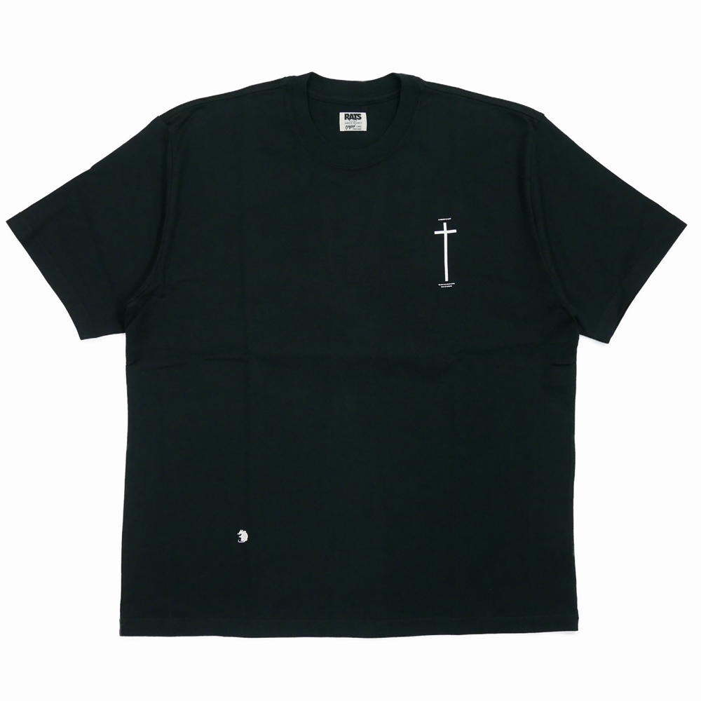 画像: RATS/CROSS TEE（BLACK）［プリントT-23春夏］