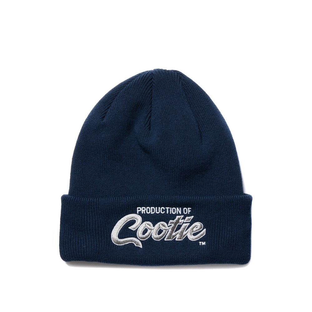 画像: COOTIE PRODUCTIONS/Embroidery Dry Tech Big Cuffed Beanie（PRODUCTION OF COOTIE）（Navy）［カフドビーニー-23秋冬］