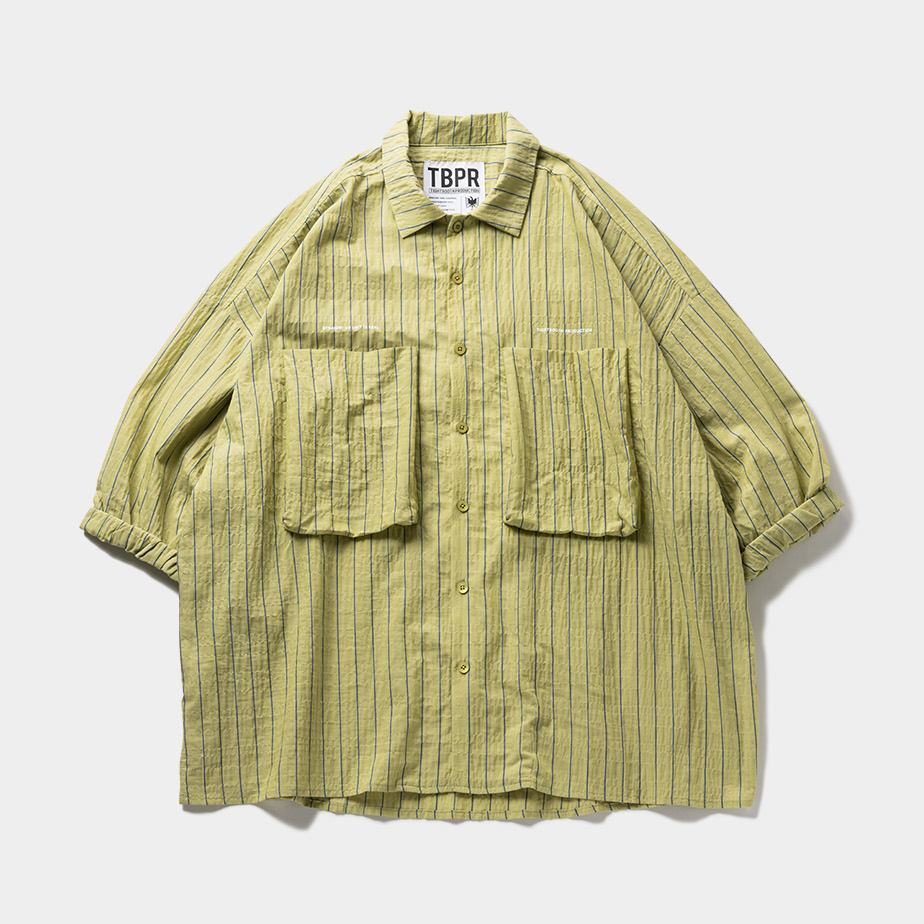 画像: TIGHTBOOTH/STRIPE BIG SHIRT（Yellow） 【30%OFF】［ストライプビッグシャツ-23夏］