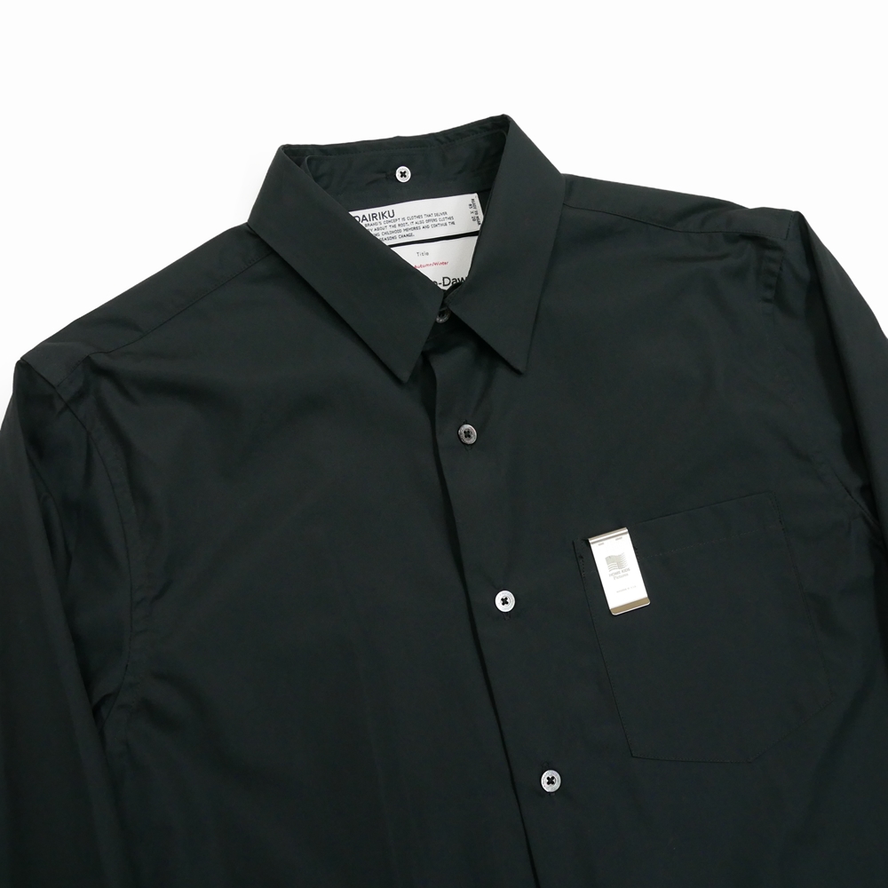 画像: 【40%OFF】DAIRIKU/Dress L-S Shirt（Black）［ドレスシャツ-23秋冬］