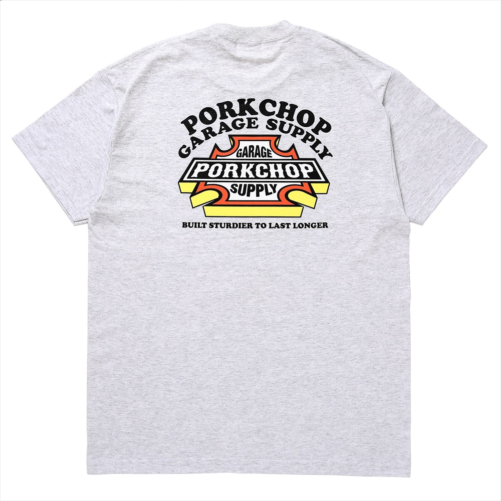 画像: PORKCHOP/3D B&S TEE（GRAY）［プリントT-23秋冬］