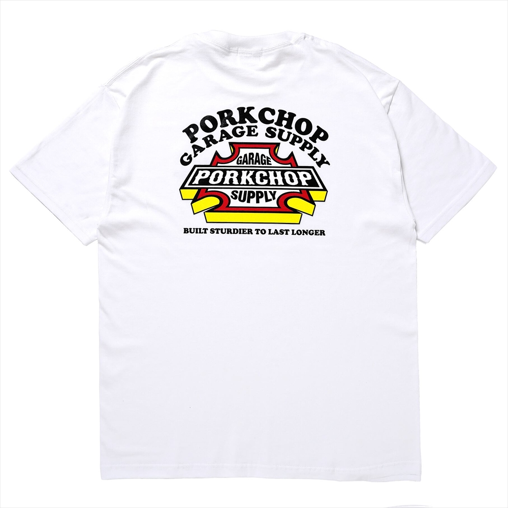 画像: PORKCHOP/3D B&S TEE（WHITE）［プリントT-23秋冬］