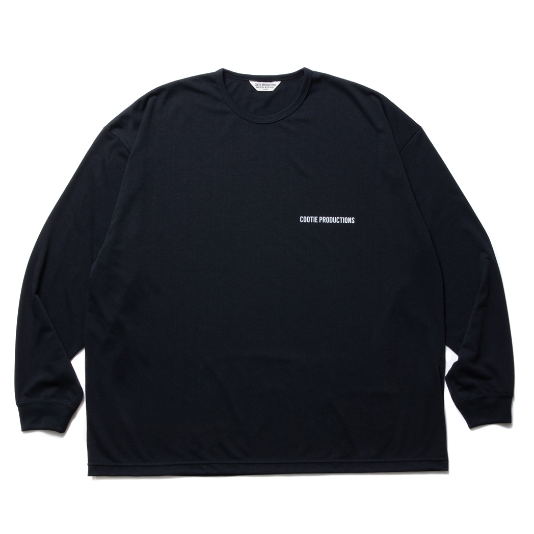 画像: COOTIE PRODUCTIONS/Dry Tech Jersey Oversized L/S Tee（Black）［ドライテックオーバーサイズ長袖T-23秋冬］