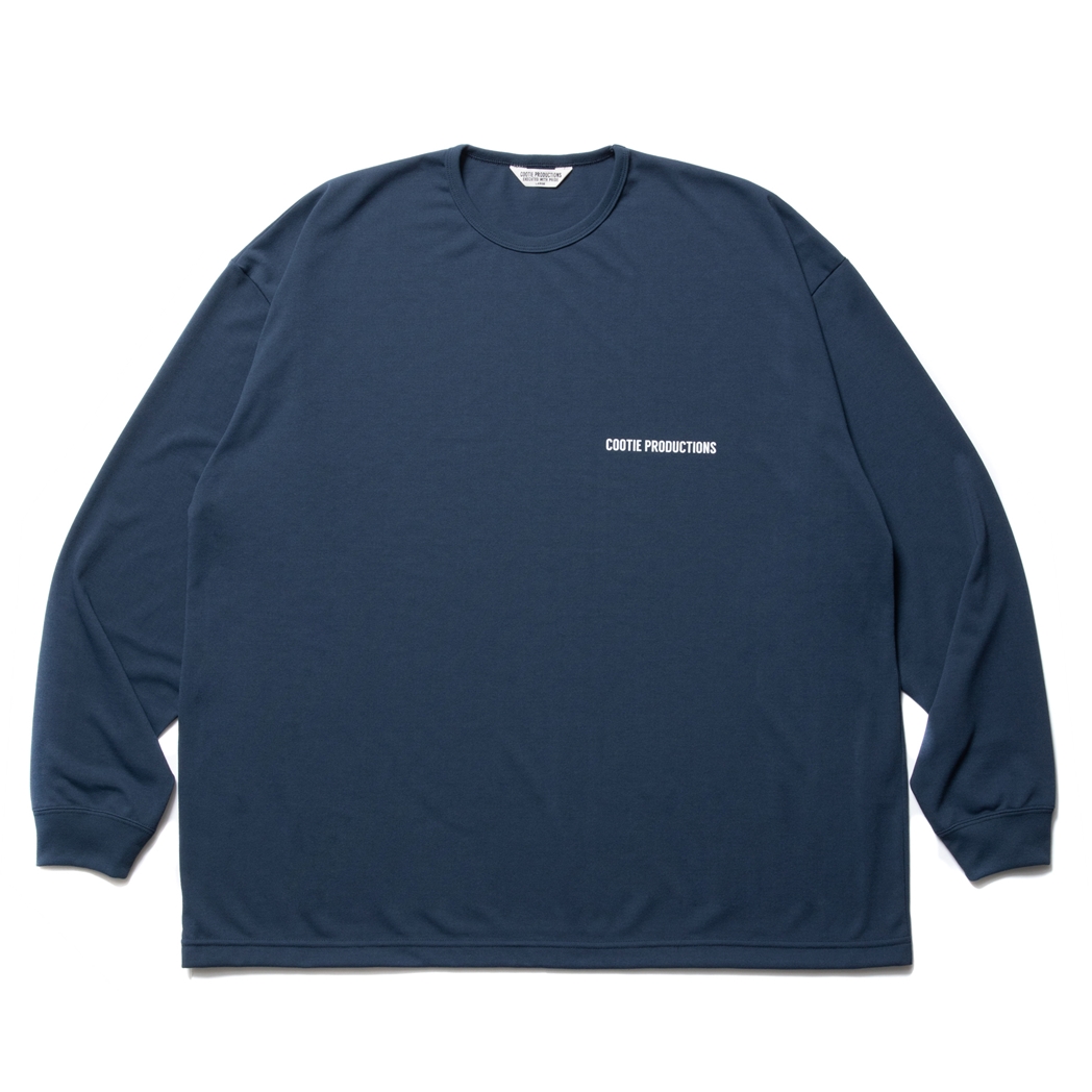 画像: COOTIE PRODUCTIONS/Dry Tech Jersey Oversized L/S Tee（Navy）［ドライテックオーバーサイズ長袖T-23秋冬］