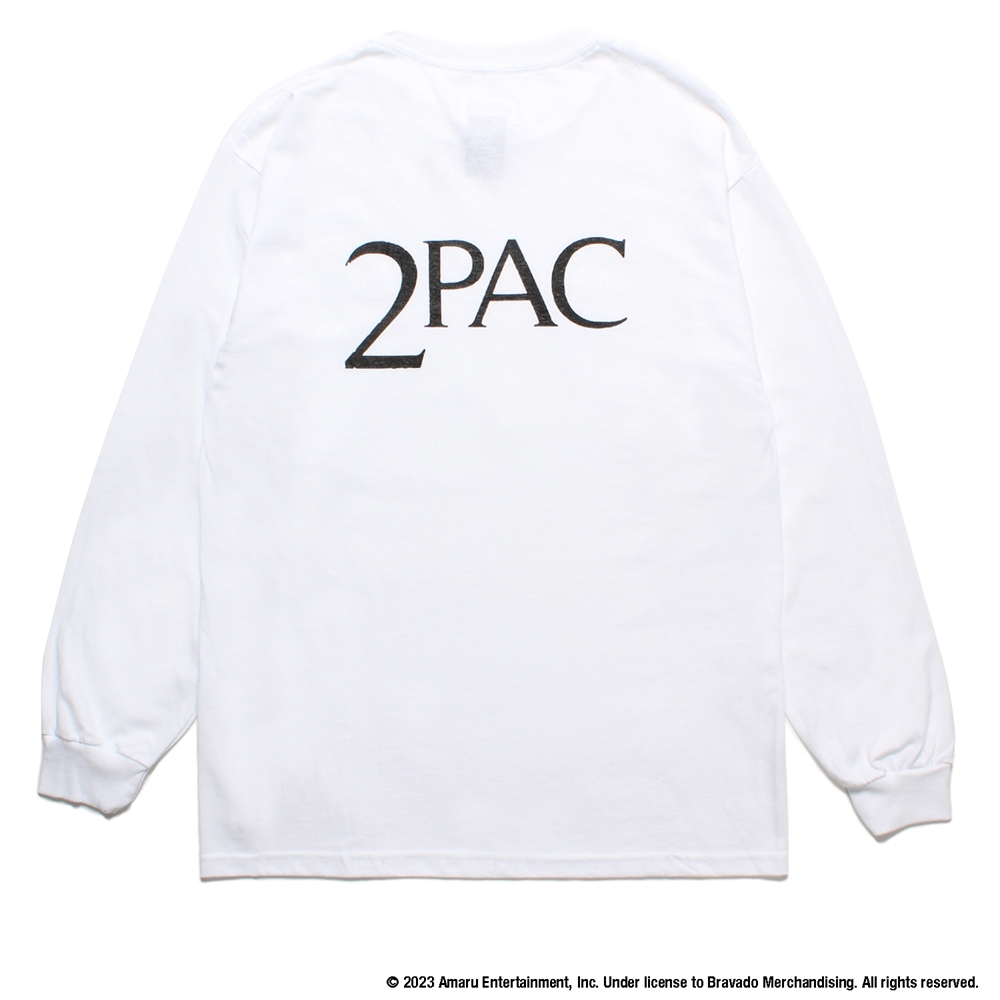 画像: WACKO MARIA/2PAC / LONG SLEEVE T-SHIRT（WHITE）［プリント長袖T-23秋冬］