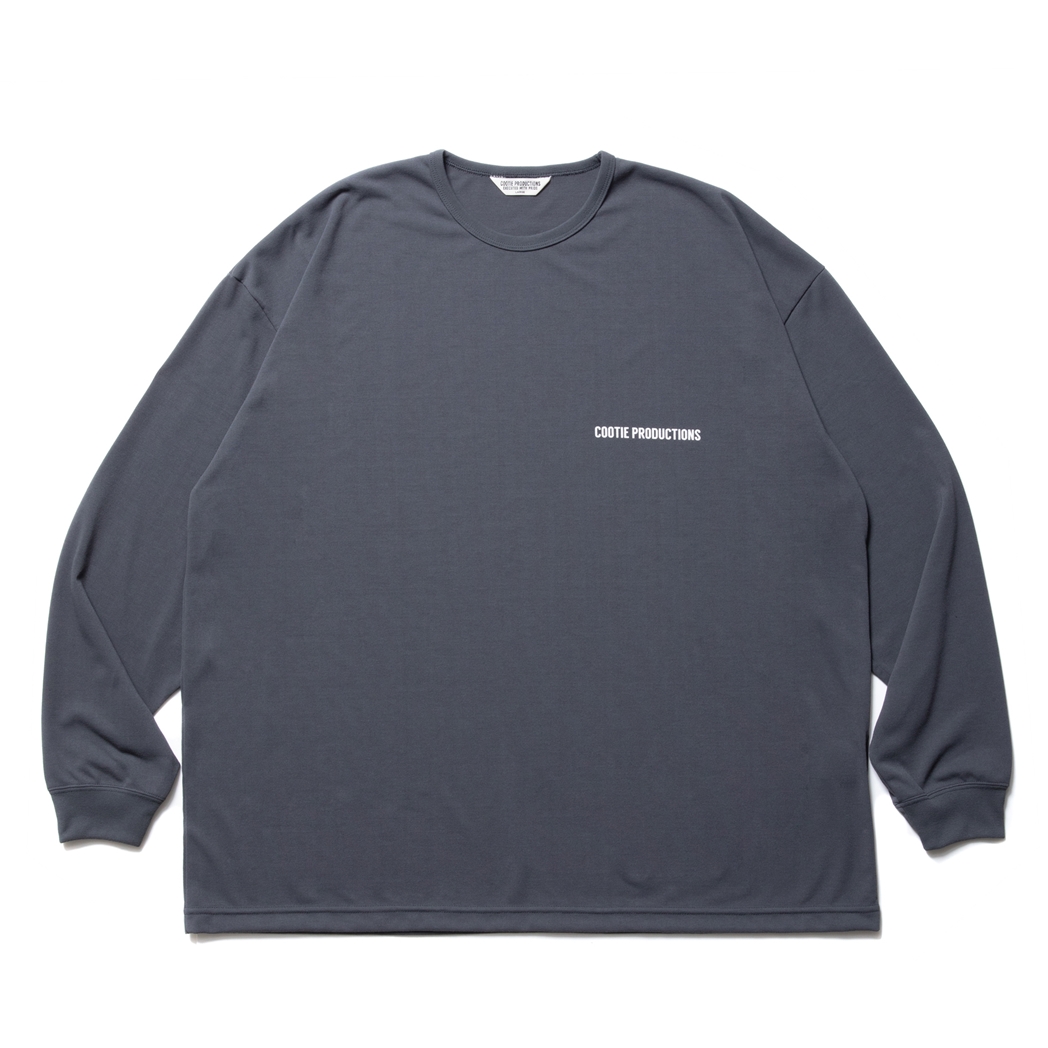 画像: COOTIE PRODUCTIONS/Dry Tech Jersey Oversized L/S Tee（Gray）［ドライテックオーバーサイズ長袖T-23秋冬］