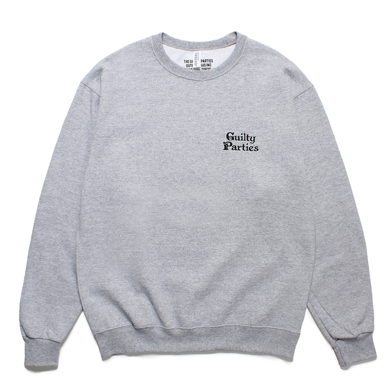 画像: WACKO MARIA/SWEAT SHIRT（GRAY）［クルーネックスウェット-23秋冬］